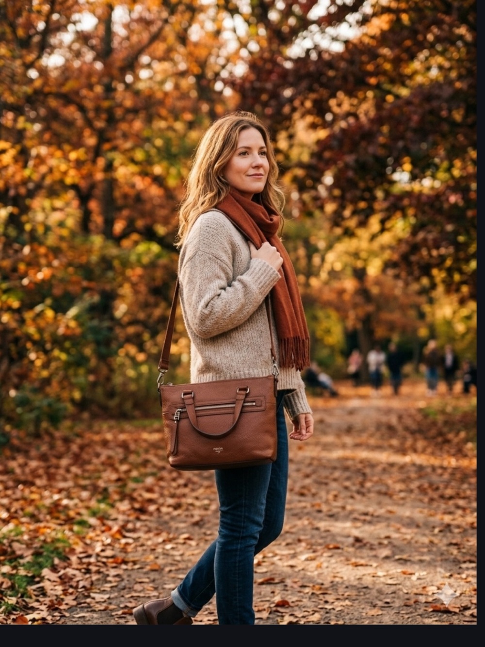 Fossil 1954 Brown Pebbled Genuine Leather
Double Top Handled Crossbody-EUC 🤎